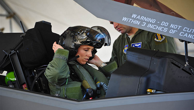 First Female Pilot to Fly US Air Force F-35 Fighter Aircraft