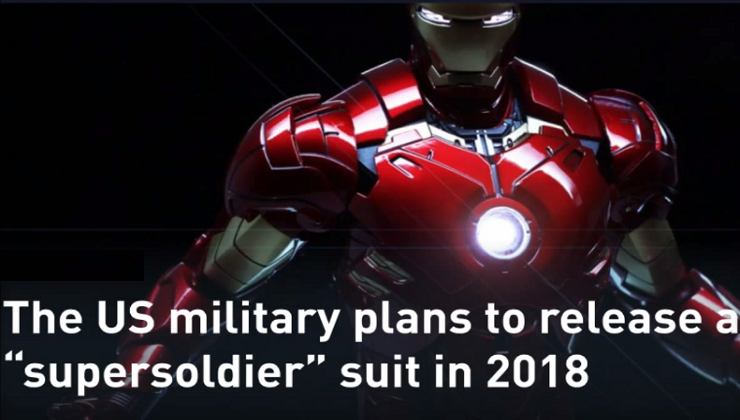 The US Military plans to release a “SuperSoldier” Suit in 2018