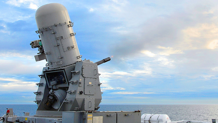 Super Deadly US Navy Phalanx CIWS Gatling Gun Live Fire Exercise ( Video )
