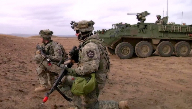 US Army Stryker Combat Vehicle Training