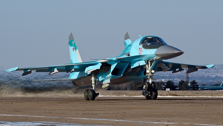 Super Powerful Su 34 Aircraft being armed and Ready for Action
