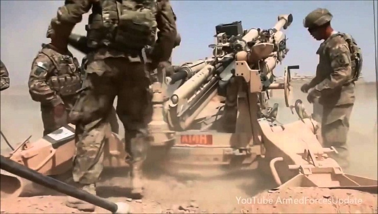US Military Big Powerful Artillery Live Fire Exercise