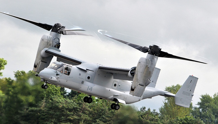 Super Fast US Military V 22 Osprey Tiltrotor Helicopter Aircraft