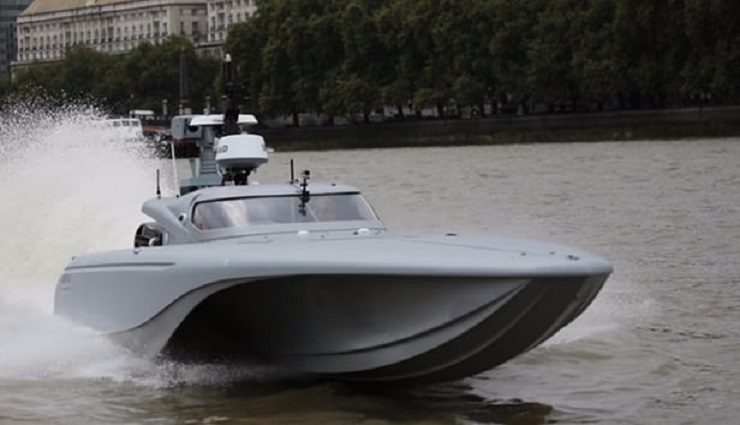 Royal Navy’s Self-driving Speedboat takes to the Thames