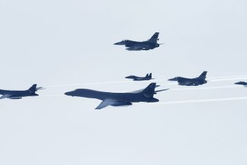 US Air Force B-1 Bombers Fly Near North Korean Border And East China Sea In Show Of Force
