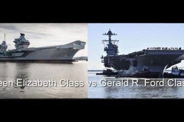 British Queen Elizabeth Class Carrier vs US Gerald R. Ford Class carrier (Video)