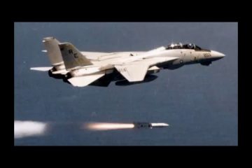 F 14 Destroying 2 Mig 23, Real Footage With Audio.