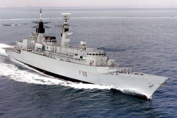 HMS Sheffield Hit by Exocet Missile ( Video )