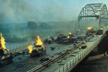 War Movie Scene: Battle on the Bridge Scene from a Bridge too Far
