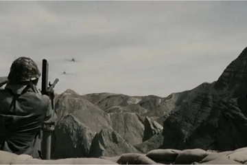 War Movie Scene: US Aircraft Attack from Letters from Iwo Jima ( Video )