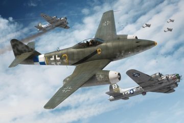ME-262 in Action over Germany WW2 ( Video )