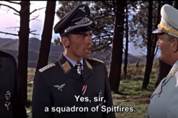 War Movie Scene: “Just give me a Squadron of Spitfires” : Battle of Britain Movie ( Video )