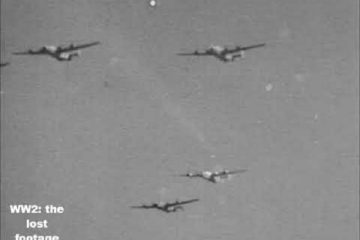 Original Wartime Footage : Luftwaffe Attack US Bombers, 1944, WW2 ( Video )