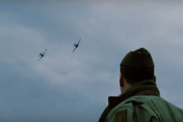 War Movie Scene : Dogfight over POW Train from Hart’s War