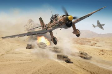 stuka shot down in the Desert