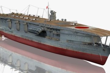WW2 Japanese Aircraft Carrier Akagi in 3D