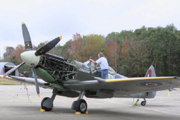Spitfire MK XVI – First Engine Run in 17 Years!