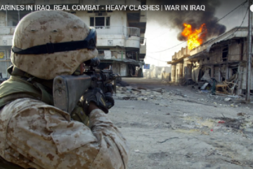 US Marines in Heavy Clashes in Iraq 2003 caught on Video