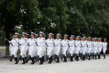 Daily Training Chinese Naval Honor Guard