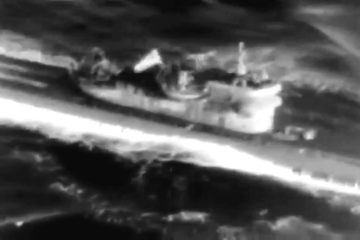 Aerial Views, German Submarine Surrenders, 05/1945