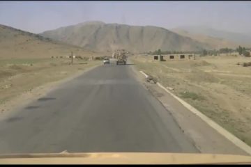 In Afghanistan and IED explodes just feet in Front of a US Vehicle Flipping it on it's Side. No Casualties!