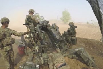 US Soldiers and Royal Thai Army Soldiers train together on Field Artillery during Cobra Gold