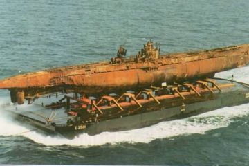 Raising of WWII German Submarine U-534 from the Bottom Sea