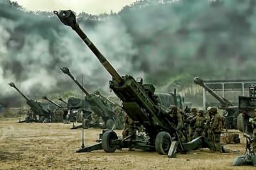 Artillery Battery Barrage • U.S./ROK Marines Live-Fire