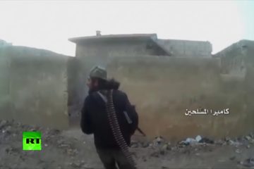 Killed in Combat : Al-Nusra Militants in chaotic Urban Warfare in Syria (POV Cam Footage)