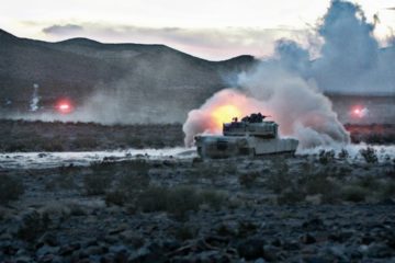US Military M1 Abrams Tanks & AH-64 Apache Helicopters Unleash Hell