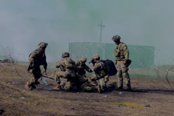 US Paratroopers Participated in a Live Fire Exercise