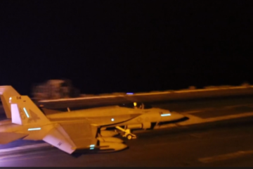 Nighttime Flight Operations – USS Abraham Lincoln