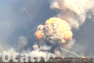 Drone + Grenade =  Billion Of Damage And 138,000 Tons Of Ammunition Destroyed