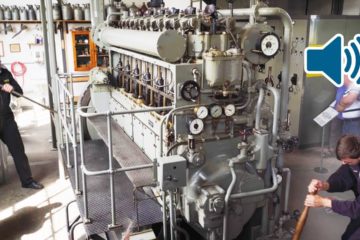 Start Up of a WW2 Submarine Diesel Engine of a German U-Boat