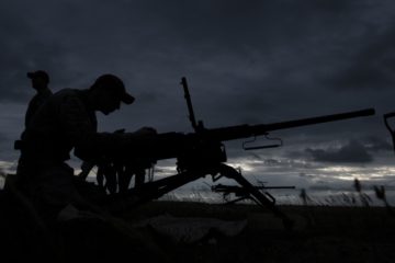 US Airmen Completed Browning Machine Gun Qualification