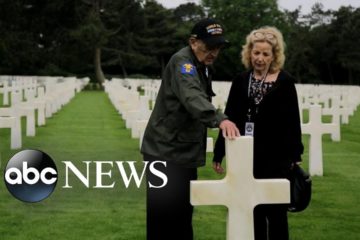 World War II Veterans pay respects at US Cemetery in Normandy