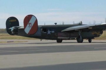 Watch – A B-24 Liberator Warmup & TakeOff