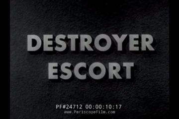 WW2 Destroyer Escort Anti-Submarine Warfare Film