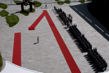 Bird’s Eye View – German Chancellery – Army Band – Prussia’s Gloria – 2019