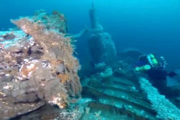 Diving on a German Submarine U-89 – Off Ireland Coast