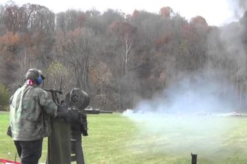Firing the 20mm Oerlikon Cannon