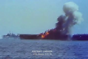 Kamikaze Attack 1944 color film