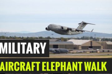 Military Aircraft Conduct an Elephant Walk