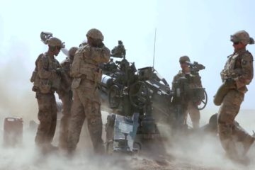 US Soldiers - Fire Heavy Artillery at ISIS Positions - Iraq Aug. 25 - 2019