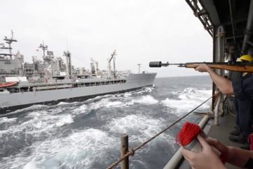 Watch : US Navy - USS Boxer Amphibious Ready Group Replenishment at Sea