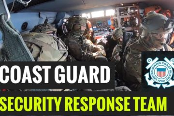 US Coast Guard Maritime Security Response Team Fast Rope Demonstration