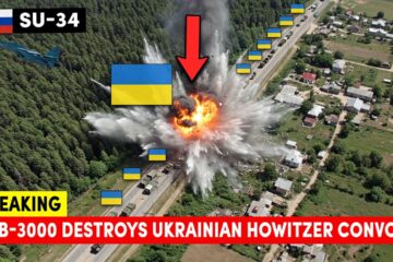 Breaking: Russian FAB-3000 Strike Destroys Ukrainian Howitzer Convoy