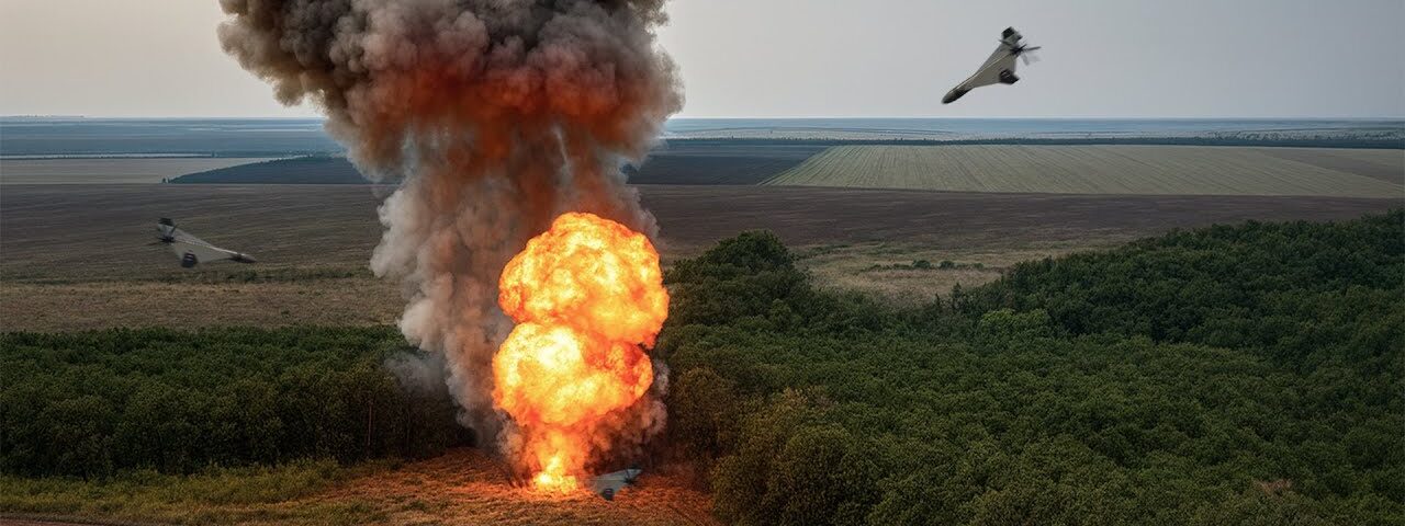 Russia Unleashes Giant Geran-2 Drones! Ukrainian Positions in Disaster