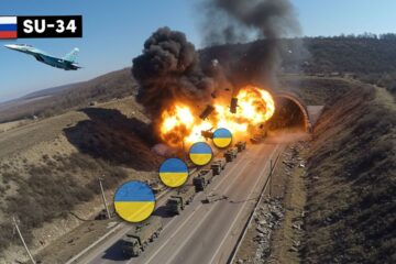 Russians Let the Ammo Convoy Enter the Tunnel—Then 3000Kg Bombs Sealed It Shut