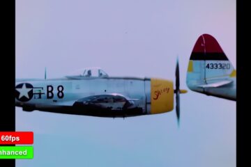 WW2 Enhanced Footage: P-47 Thunderbolt GunCam, Strafing | Documentary